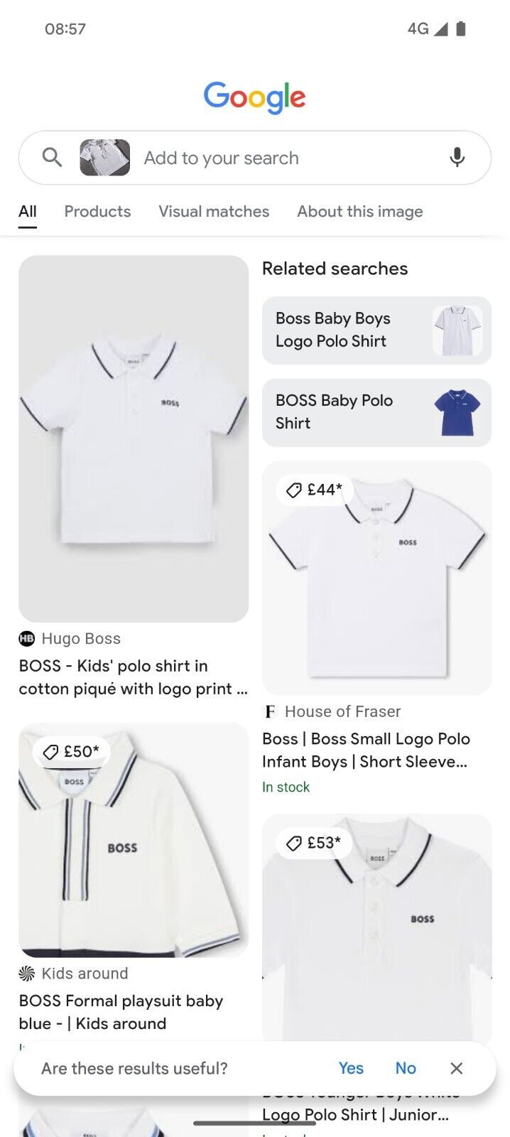 New Hugo Boss Baby Boy Smart White Polo T Shirt Age 9-12m Occasion Gift RRP £55