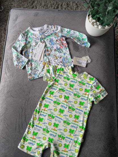 New adorable baby Stella McCartney Dragon Magical Romper + T Shirt 3-6m Cute