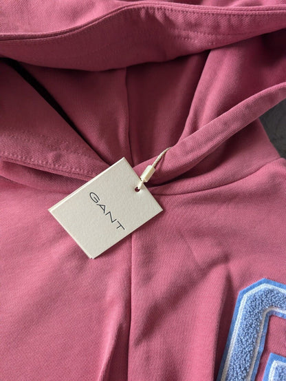 New GANT Girls knot front pink hoodie jumper pink knot g new £79  Gift 11-12