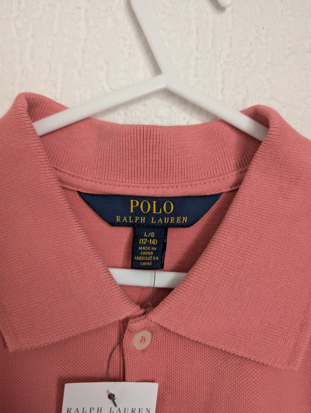 Ralph Lauren Polo Tennis Dress Pink Size Girls 12-14 Years New Gift Autumn Smart