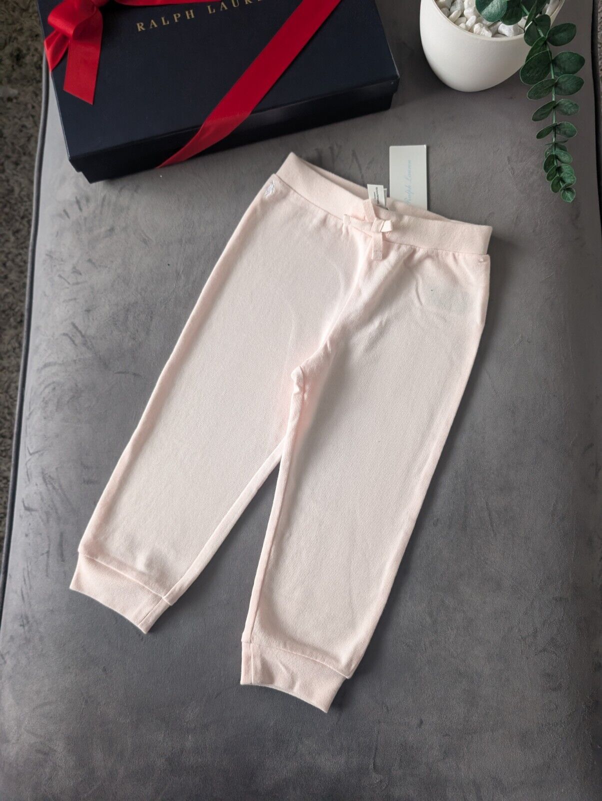 New Polo Ralph Lauren Baby Girls Joggers Trousers 18Months Pink RRP £75.00 Gift