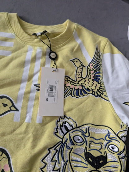 New Stunning Kenzo Girls Phoenix Paris Jumper age 12A Embroidery Yellow Julia