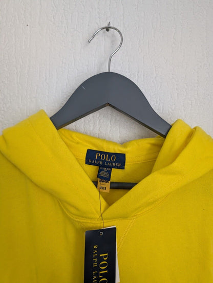 new Ralph Lauren classic yellow rainbow polo hoodie age 15yr / adult XS/S polo