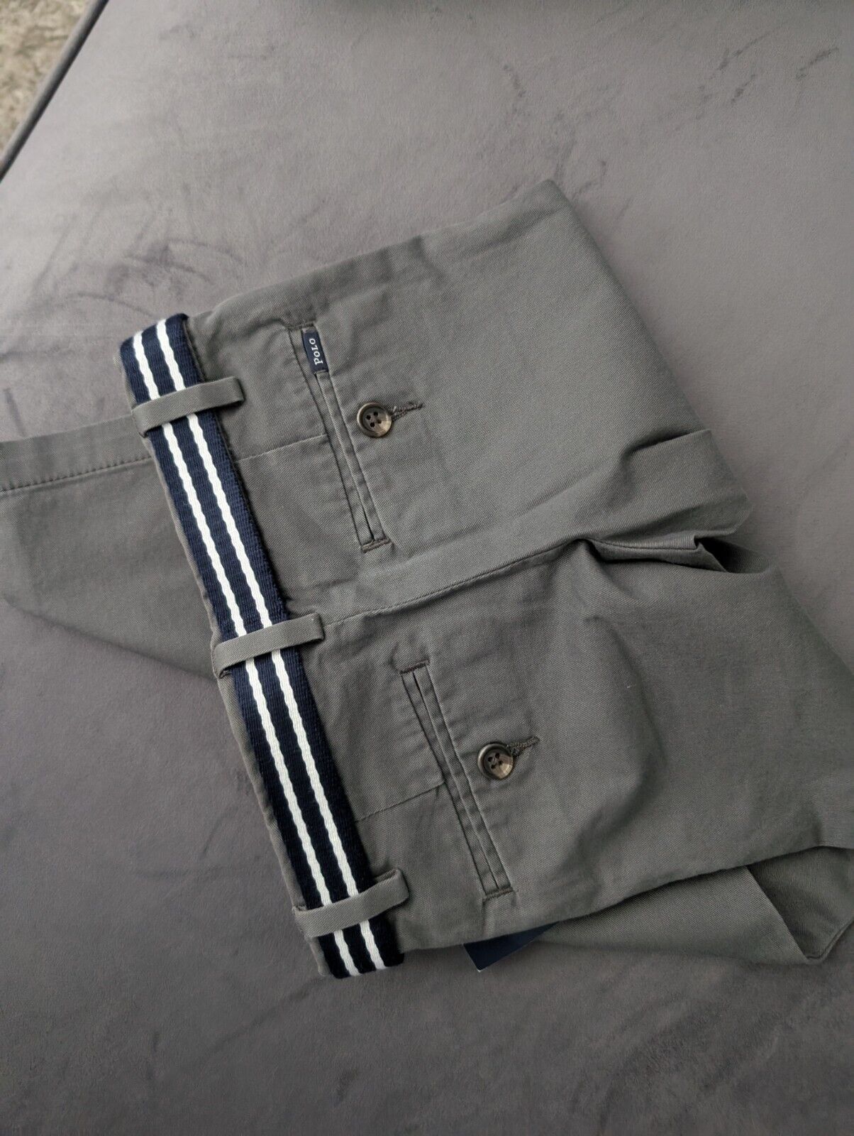 New Grey Boys Polo Ralph Lauren Chino Trousers Smart Occasion + Belt 2-3years