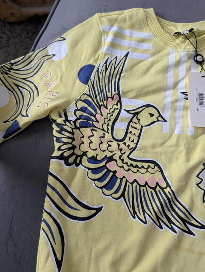 New Stunning Kenzo Girls Phoenix Paris Jumper age 12A Embroidery Yellow Julia