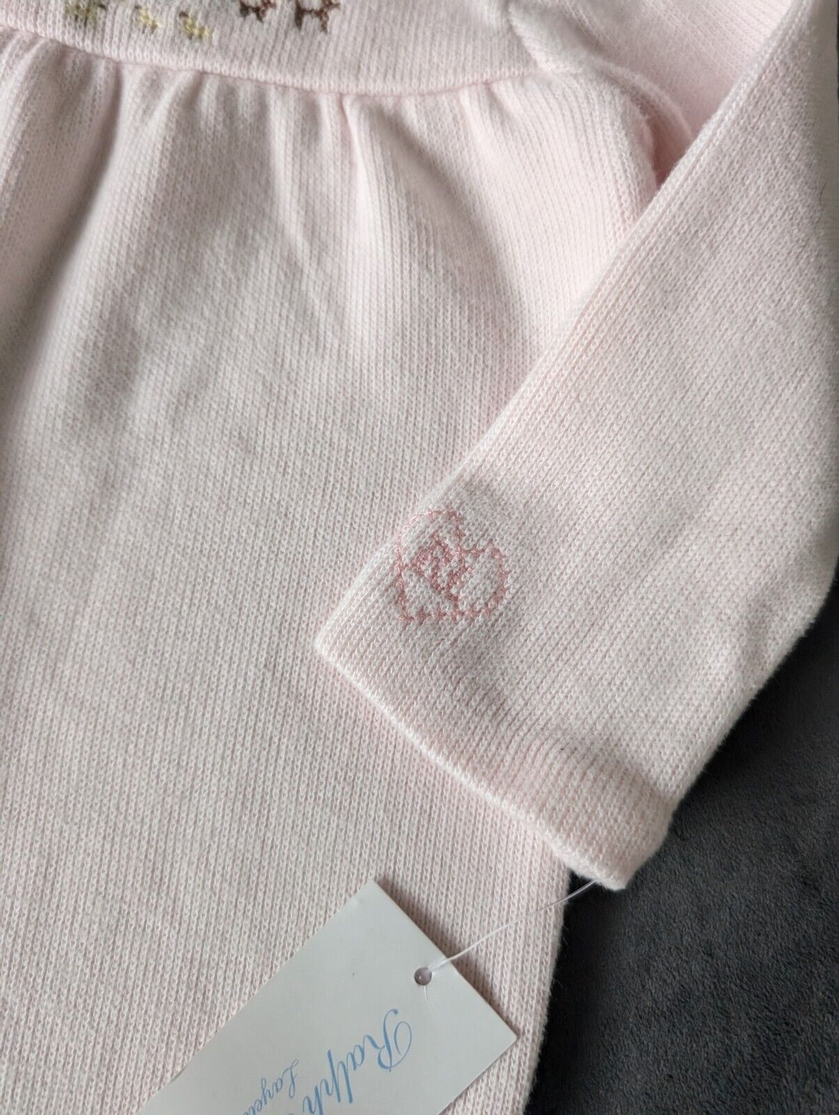 New Gorgeous Ralph Lauren Baby Girls Knit Embroided All In One 9m Pink Gift