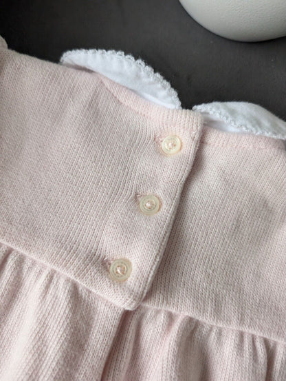 New Gorgeous Ralph Lauren Baby Girls Knit Embroided All In One 9m Pink Gift