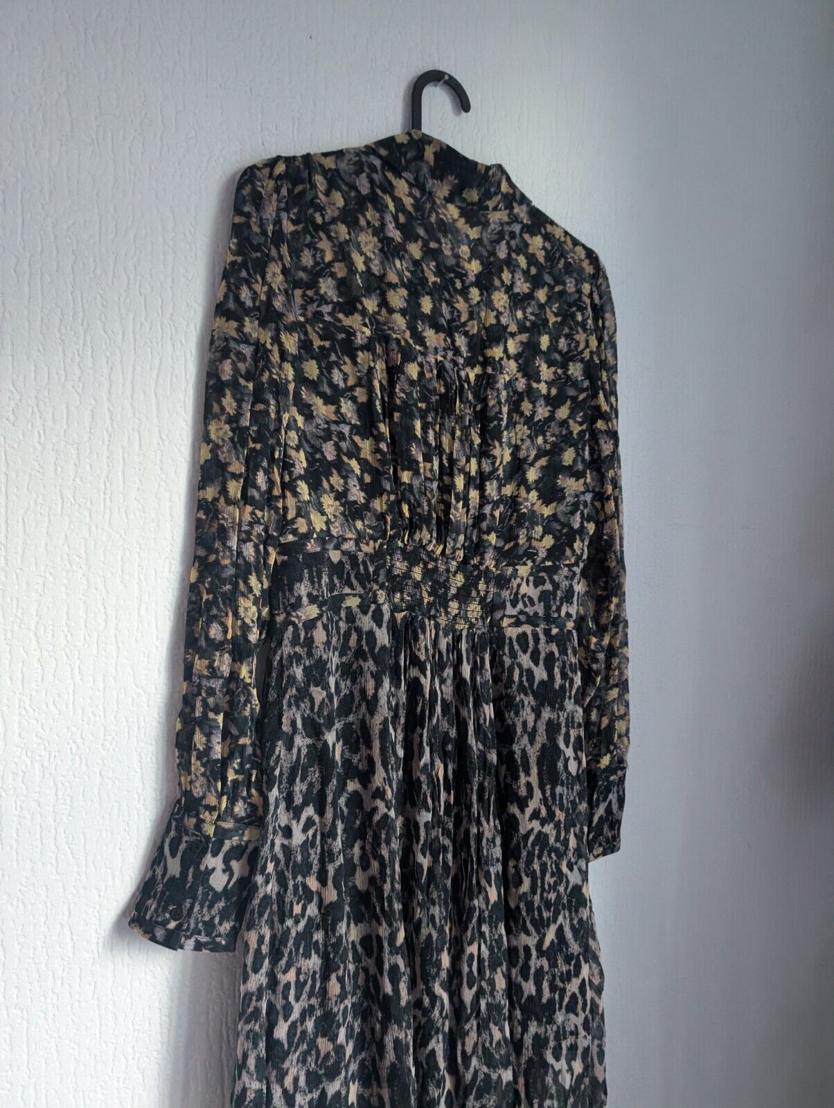 New Stunning ALL SAINTS Liza Asa Dress RRP £200 Size UK8 Occasion Dip Hem Print