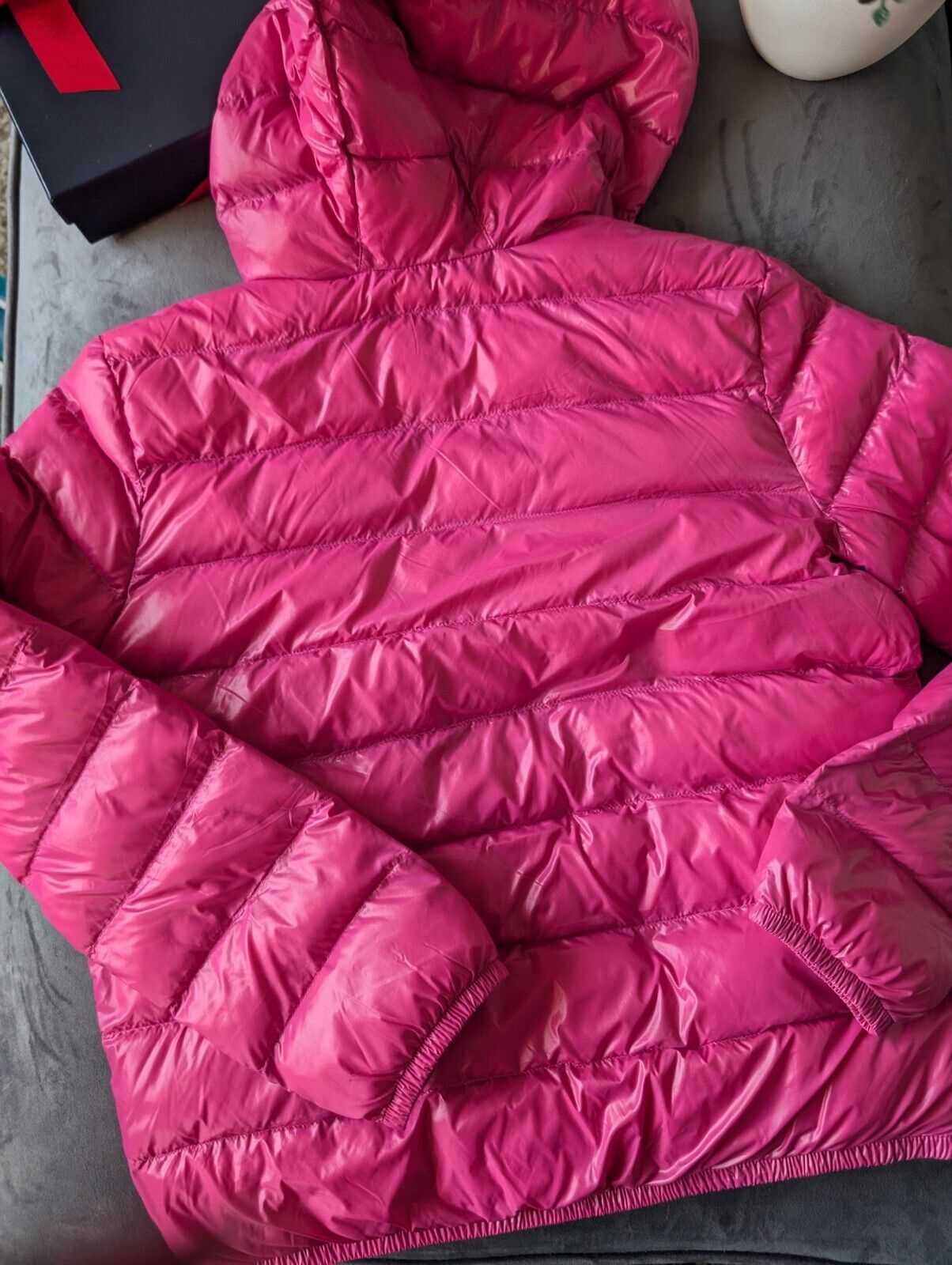 New Polo Ralph Lauren Lightweight Jacket Pink XL/16 Kids Coat Down Puffer £229