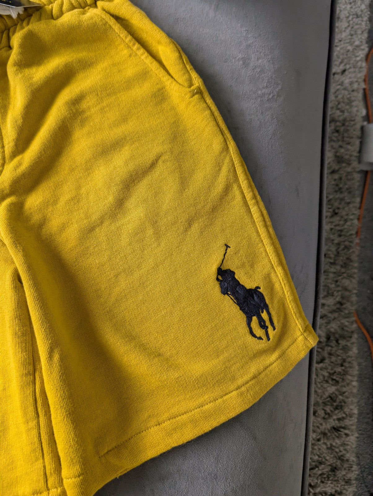 New Yellow Summer Ralph Lauren Sweat Shorts Boys 8 Yrs Gift Smart Casual Summer