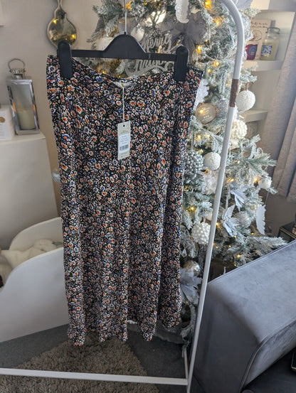 BODEN CECELIA MIDI SKIRT IN MULTI / EDEN BLOOM SIZE UK 12 RRP £85 Gift occasion