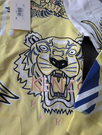 New Stunning Kenzo Girls Phoenix Paris Jumper age 12A Embroidery Yellow Julia