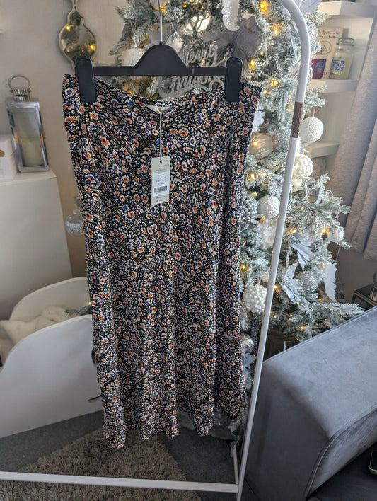 BODEN CECELIA MIDI SKIRT IN MULTI / EDEN BLOOM SIZE UK 12 RRP £85 Gift occasion