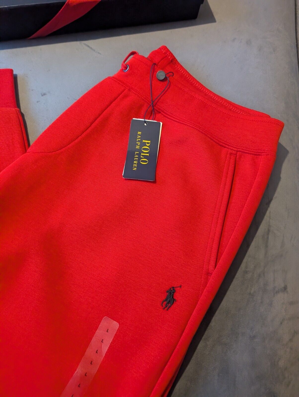 New Polo Ralph Lauren Double Knit Tech Fleece Jogger Track Sweat Pants Size L