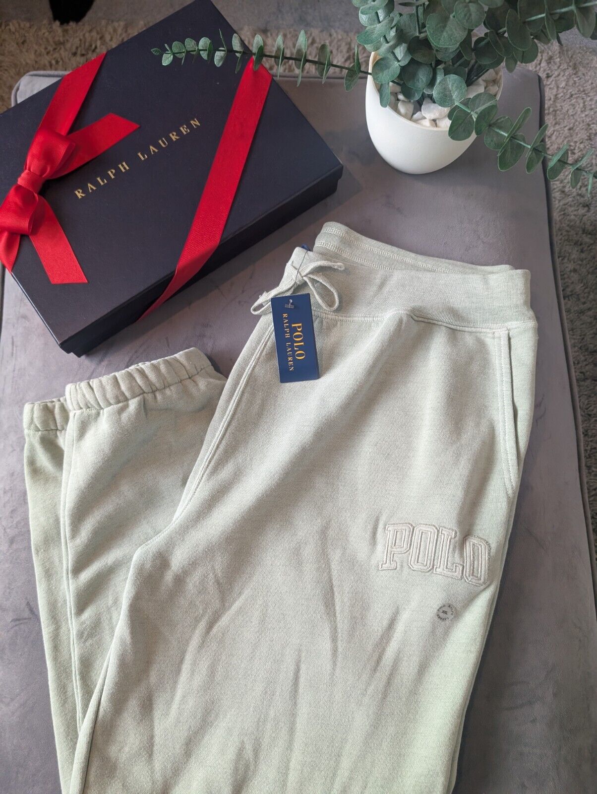 New Polo Ralph Lauren Men’s Joggers  (The big fit) Sage Green XXL BNWT Oversized