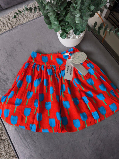 New Girls Stella McCartney Red Tulips Skirt Occasion Gift 2 Years Pretty Girly