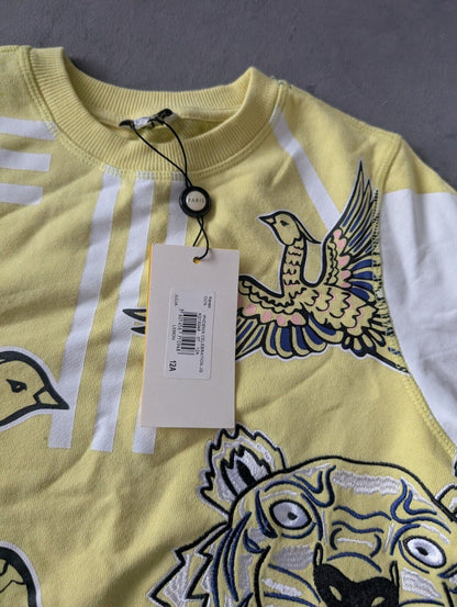 New Stunning Kenzo Girls Phoenix Paris Jumper age 12A Embroidery Yellow Julia