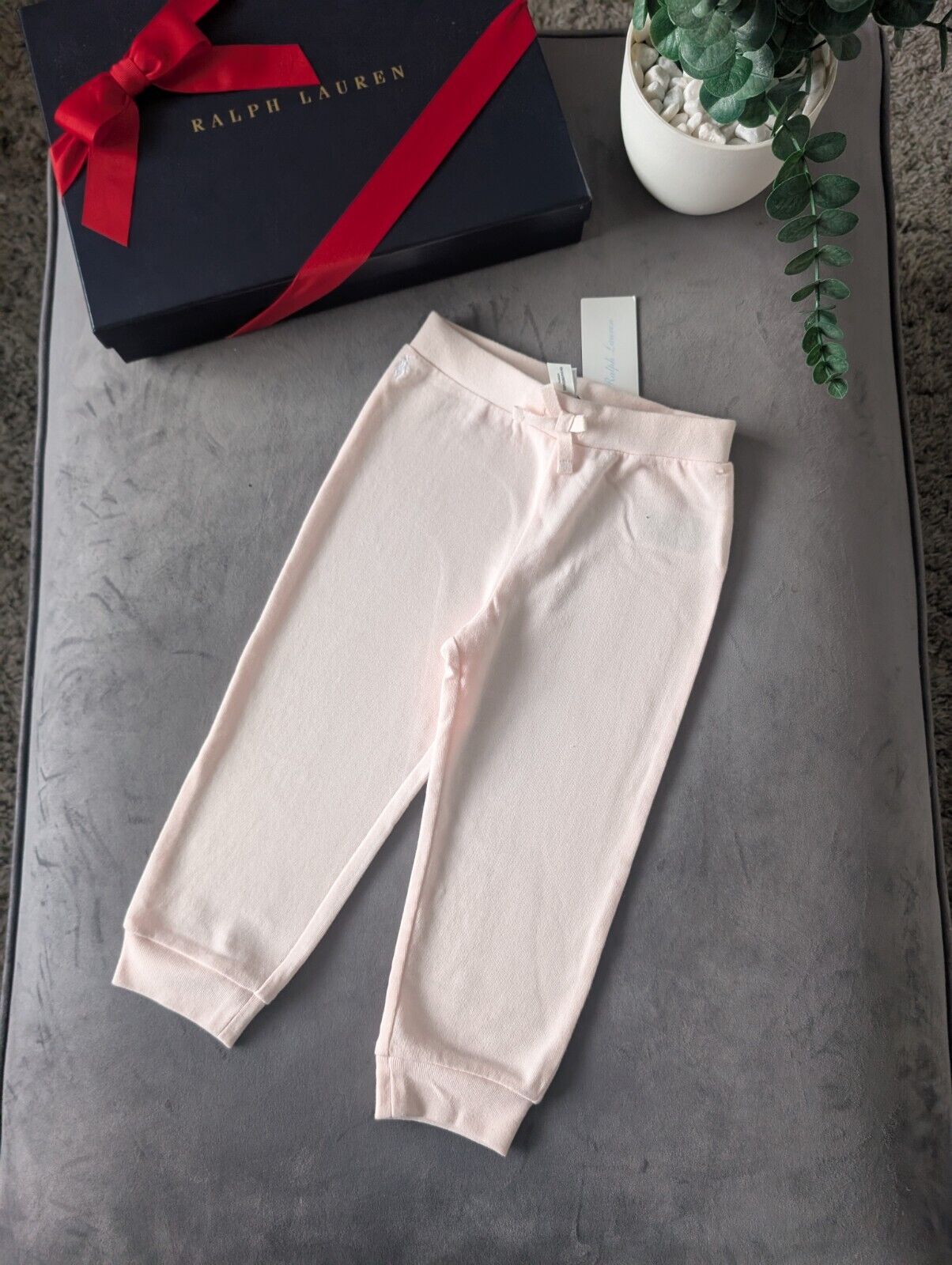 New Polo Ralph Lauren Baby Girls Joggers Trousers 18Months Pink RRP £75.00 Gift