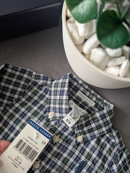 New Boys Ralph Lauren Checked T Shirt & Chino Navy 3m Smart Cute Occasion Gift