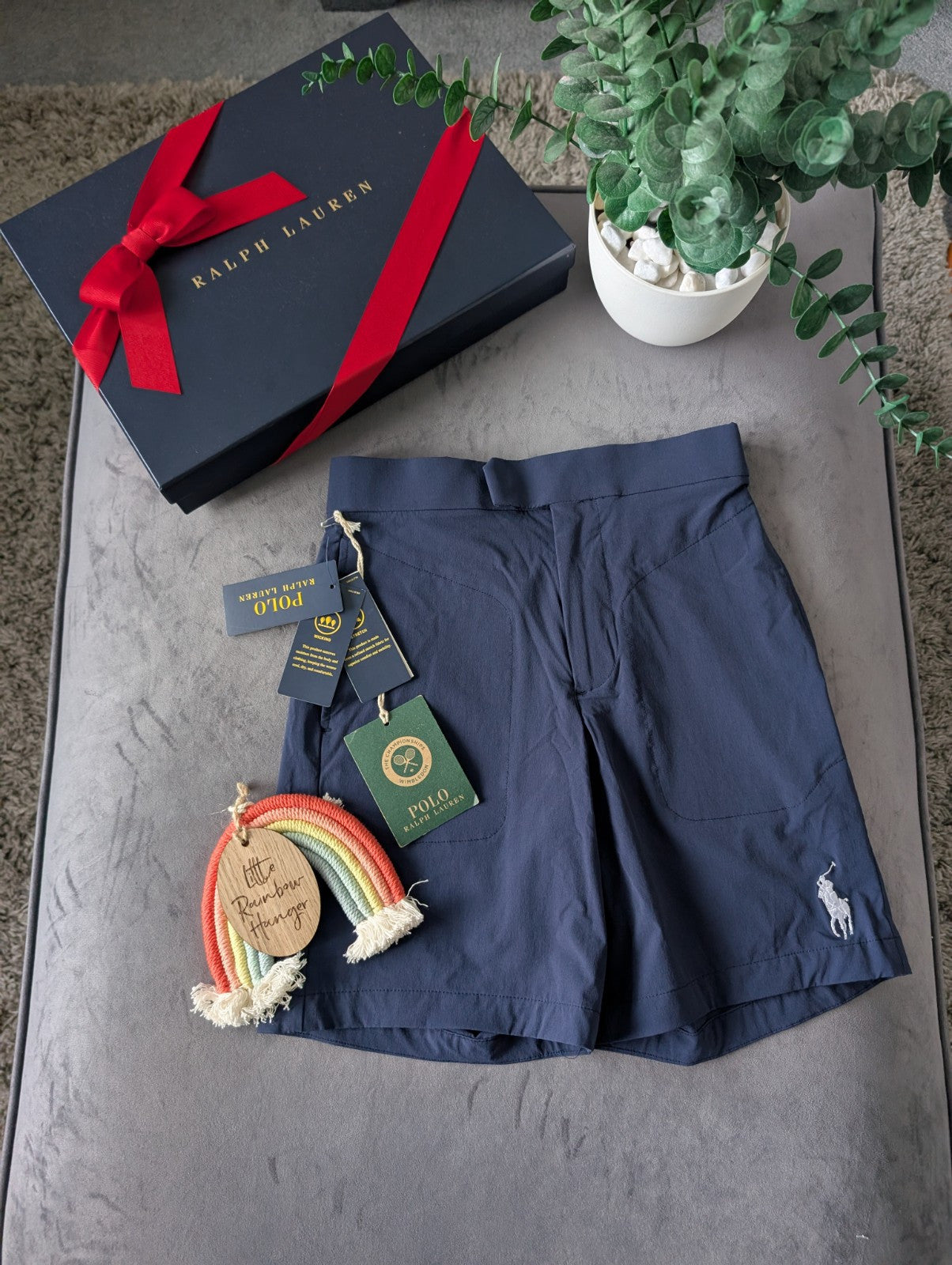 Polo Ralph Lauren Wimbledon Navy Ball Boy Shorts  Size 5 Years BNWT - rrp £65