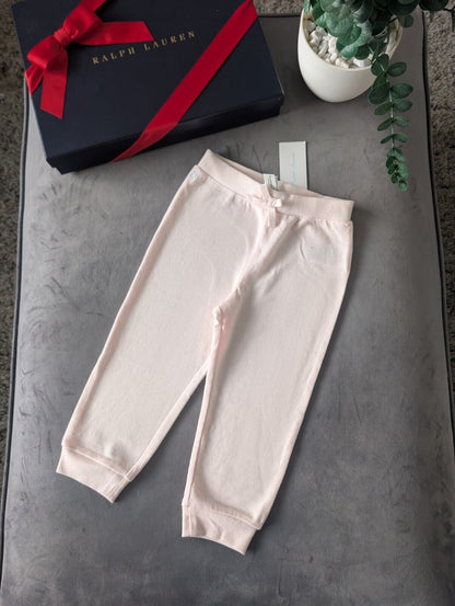 New Polo Ralph Lauren Baby Girls Joggers Trousers 18Months Pink RRP £75.00 Gift