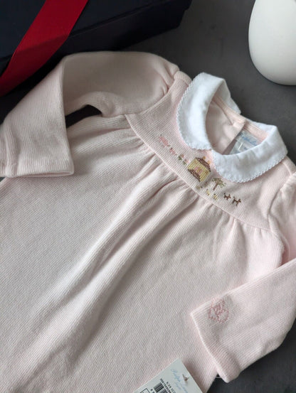 New Gorgeous Ralph Lauren Baby Girls Knit Embroided All In One 9m Pink Gift