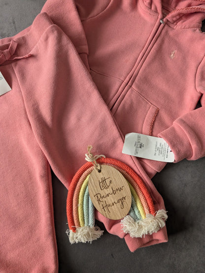 New Gorgeous Ralph Lauren Pink Scalloped Baby Girl Tracksuit  12-18m Gift Baby