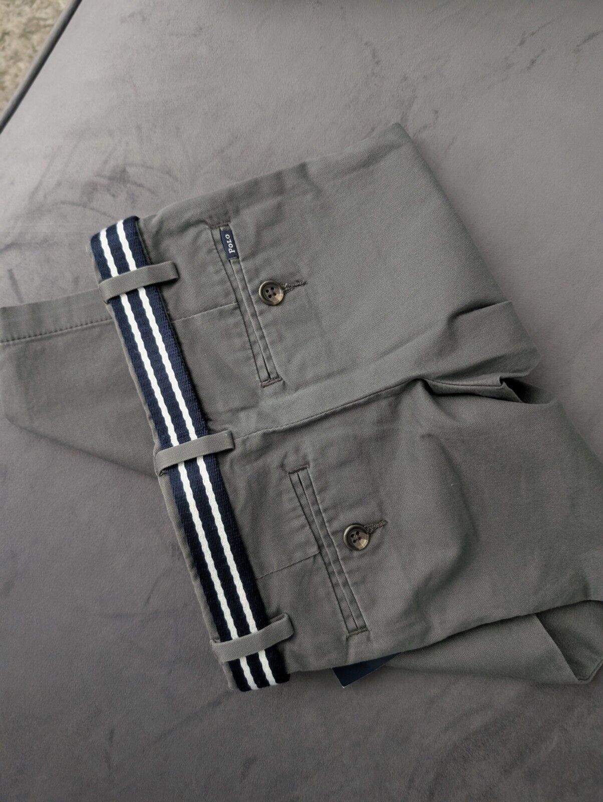 New Grey Boys Polo Ralph Lauren Chino Trousers Smart Occasion + Belt 2-3years