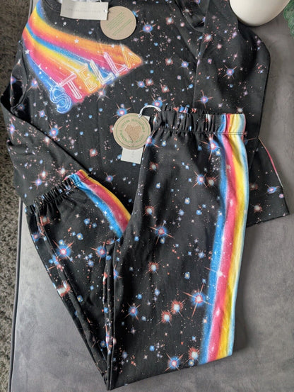 New Stella McCartney tracksuit girls galaxy print age 14 Yrs Rainbow RRP £240