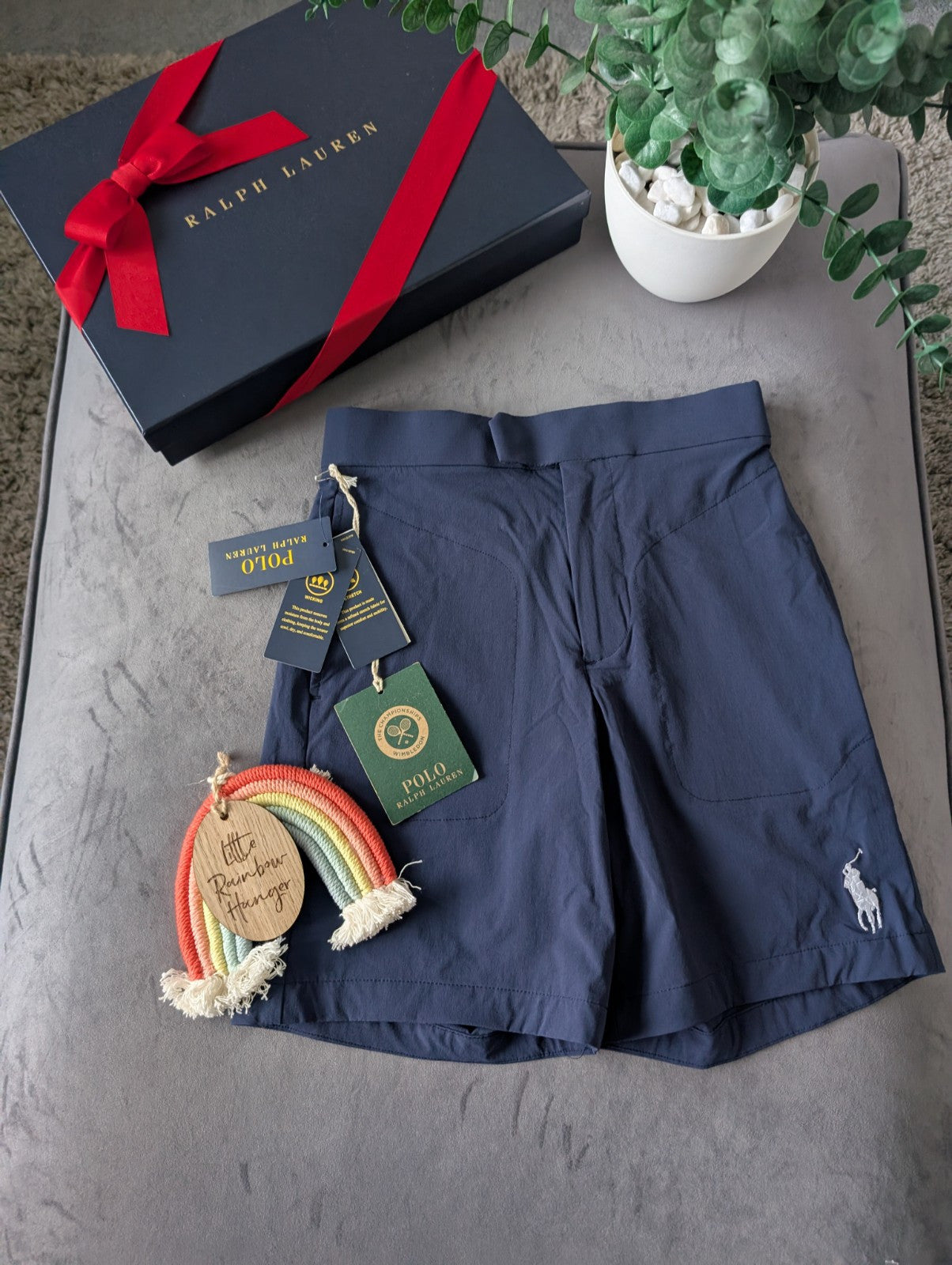 Polo Ralph Lauren Wimbledon Navy Ball Boy Shorts  Size 5 Years BNWT - rrp £65