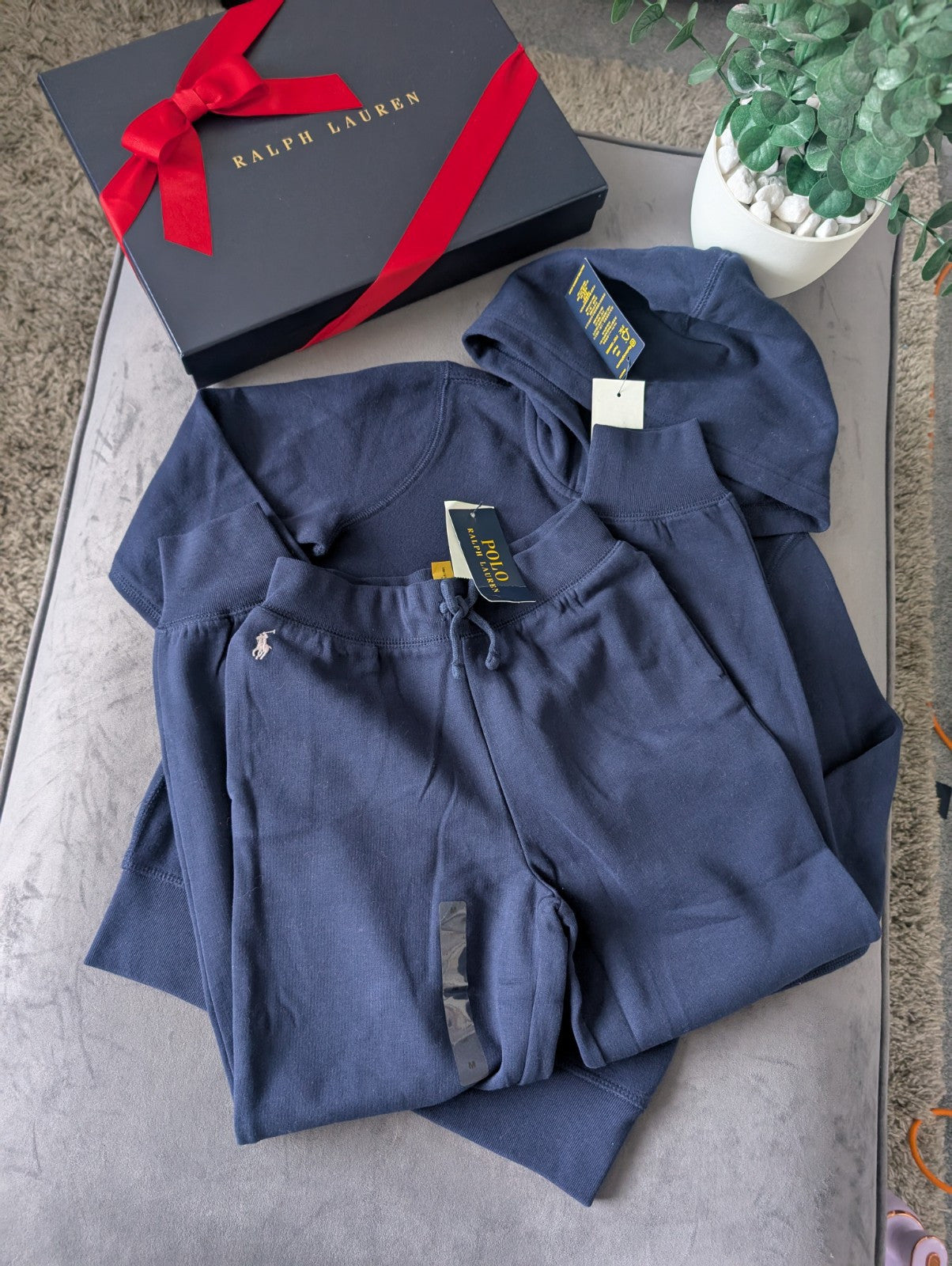 New Ralph Lauren Girls Tracksuit Smart Navy Logo Co-ord Smart Casual 8-10yr Gift