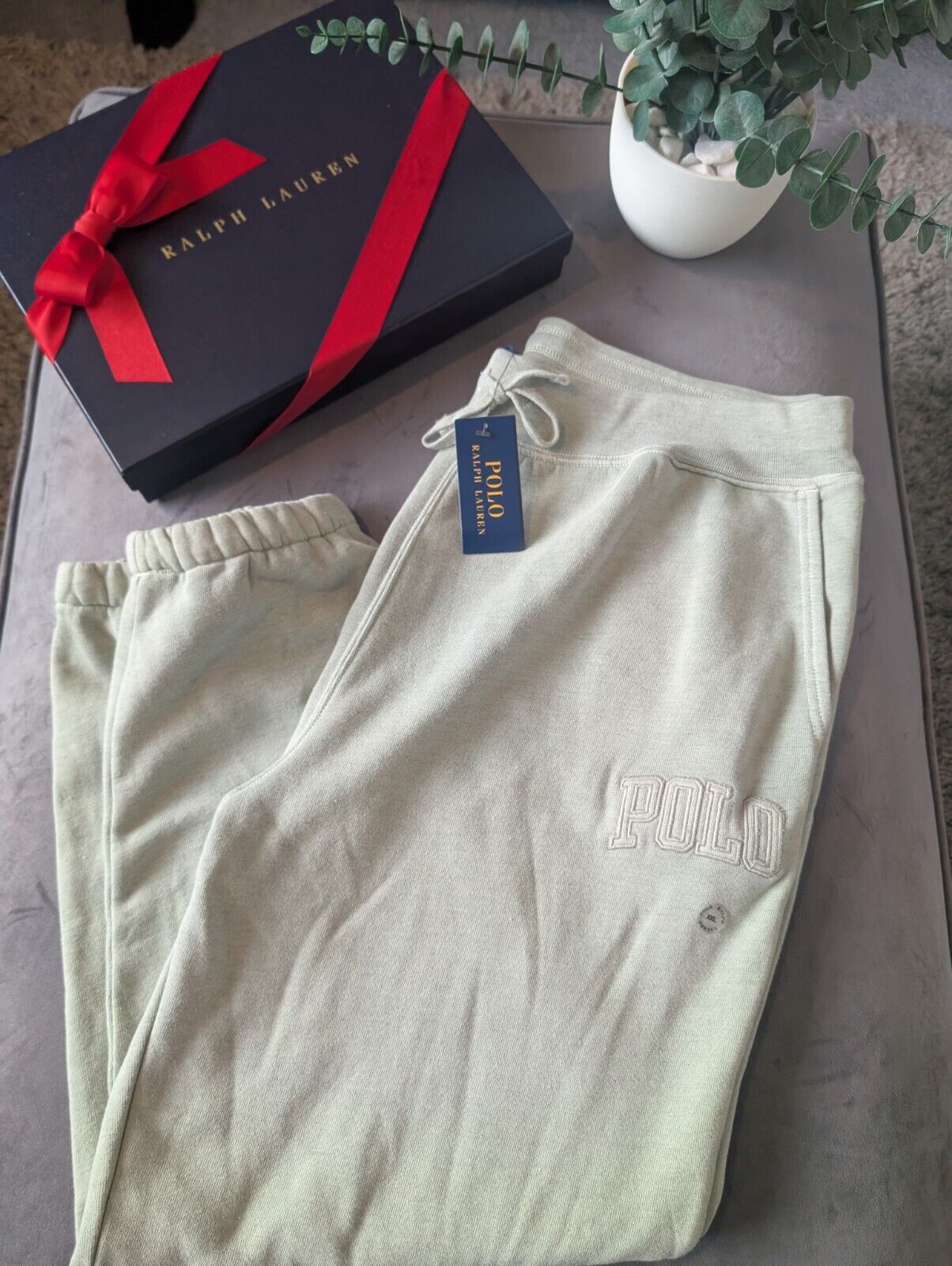 New Polo Ralph Lauren Men’s Joggers  (The big fit) Sage Green XXL BNWT Oversized