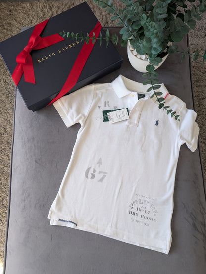 New Ralph Lauren Country Boys Ltd Edition Tractor Farm Polo T Shirt 5-6yrs Gift