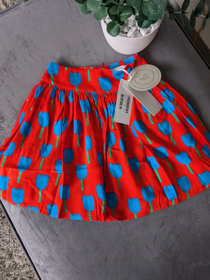 New Girls Stella McCartney Red Tulips Skirt Occasion Gift 2 Years Pretty Girly