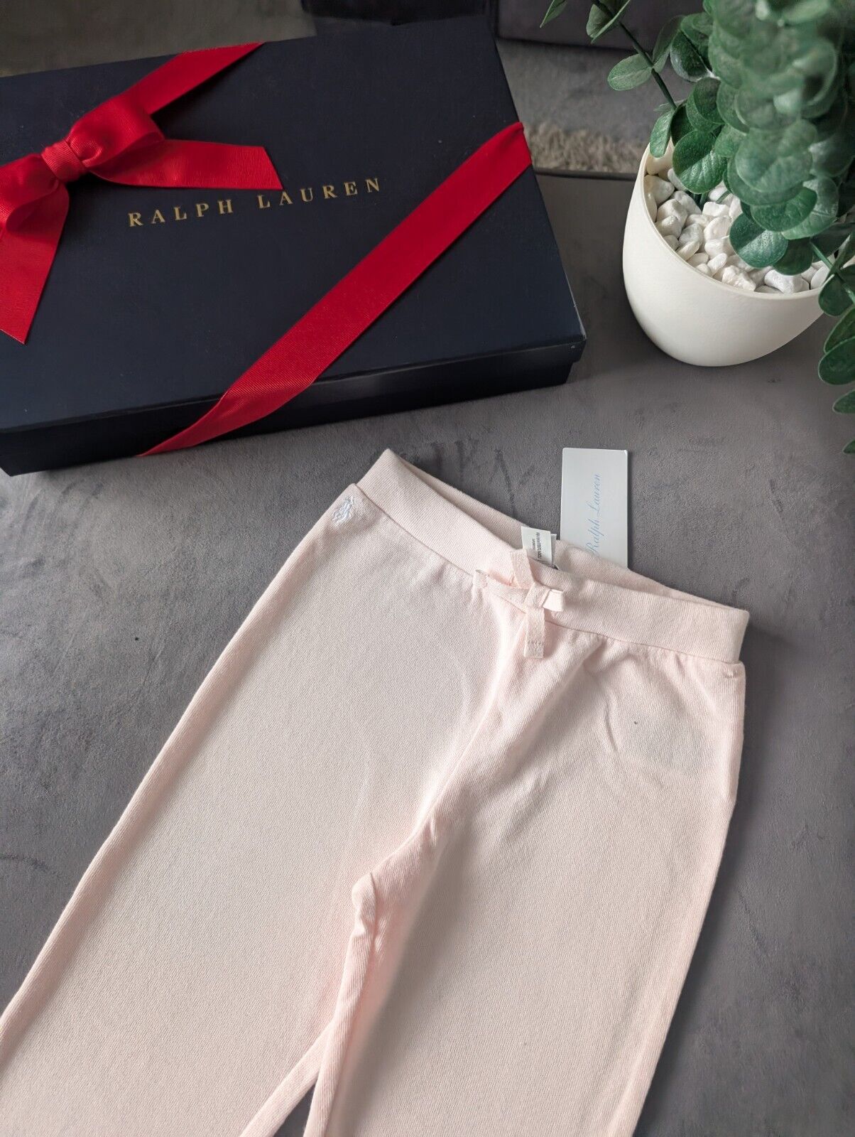 New Polo Ralph Lauren Baby Girls Joggers Trousers 18Months Pink RRP £75.00 Gift