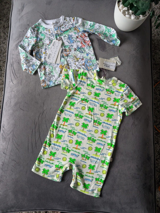 New adorable baby Stella McCartney Dragon Magical Romper + T Shirt 3-6m Cute