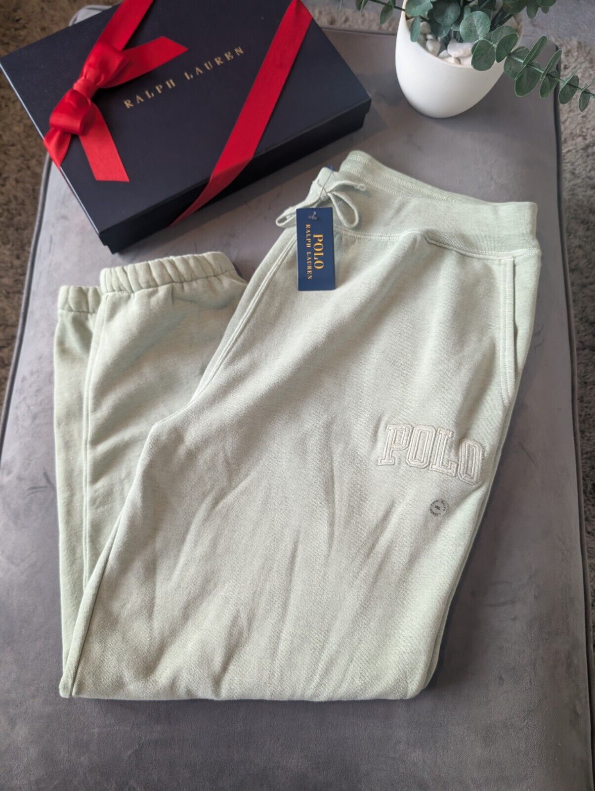 New Polo Ralph Lauren Men’s Joggers  (The big fit) Sage Green XXL BNWT Oversized