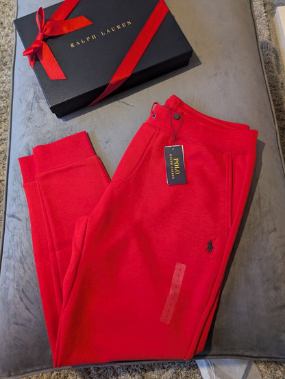 New Polo Ralph Lauren Double Knit Tech Fleece Jogger Track Sweat Pants Size L