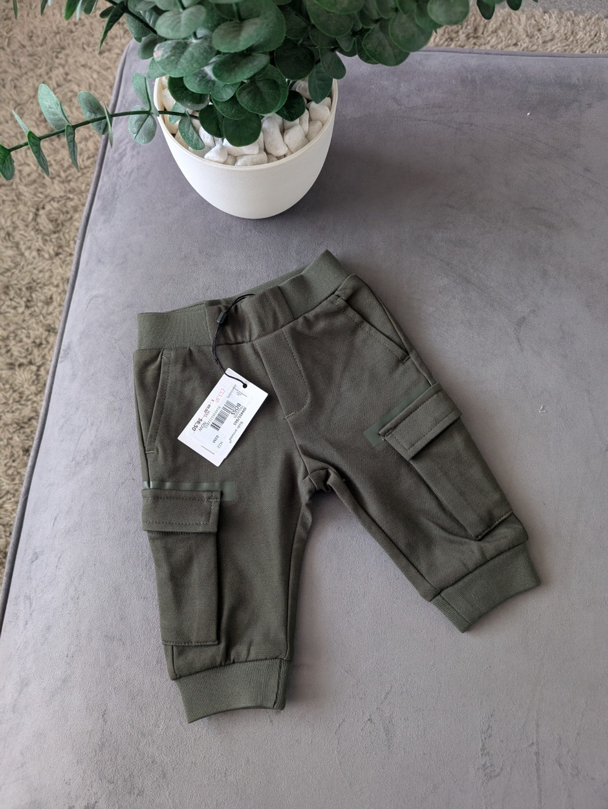 New Khaki Baby Boys Smart Gift Hugo Boss Baby Joggers Casual Boss 0-3m