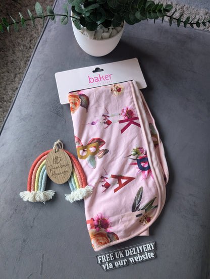 New Gorgeous Pink Floral Ted Baker Baby Girls Blanket - BNWT Gift Pretty Pram