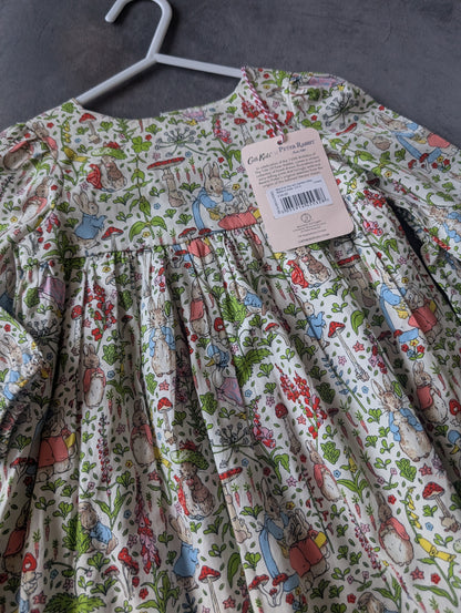 New Cute Beatrix Potter Cath Kidston Peter Rabbit Dress & Bloomers 3-6 m Gift