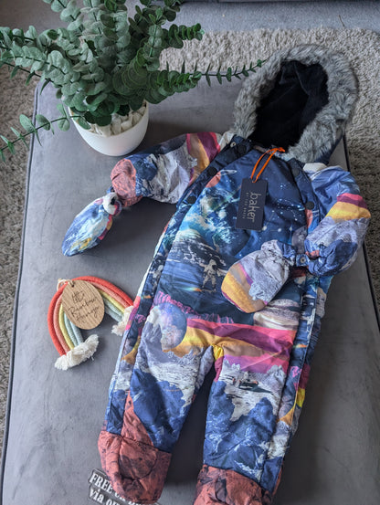 NEW BOYS TED BAKER SNOWSUIT AGE 3-6 MONTHS BNWT COST £45 SPACE Gift Astronaut