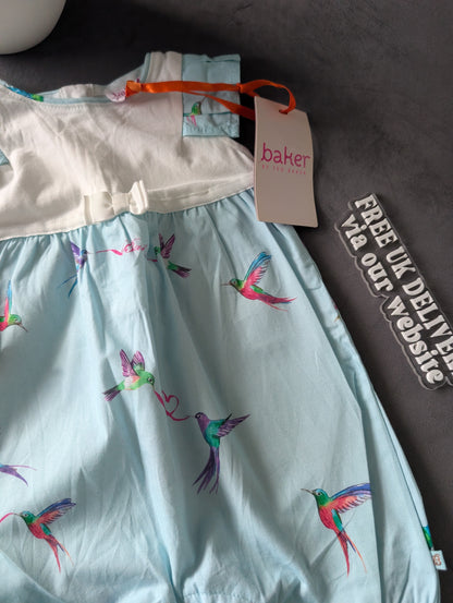 New Ted Baker Baby Girl Sleepsuit Bubble Romper Frill Gift 0-3m Pretty Cute Teal