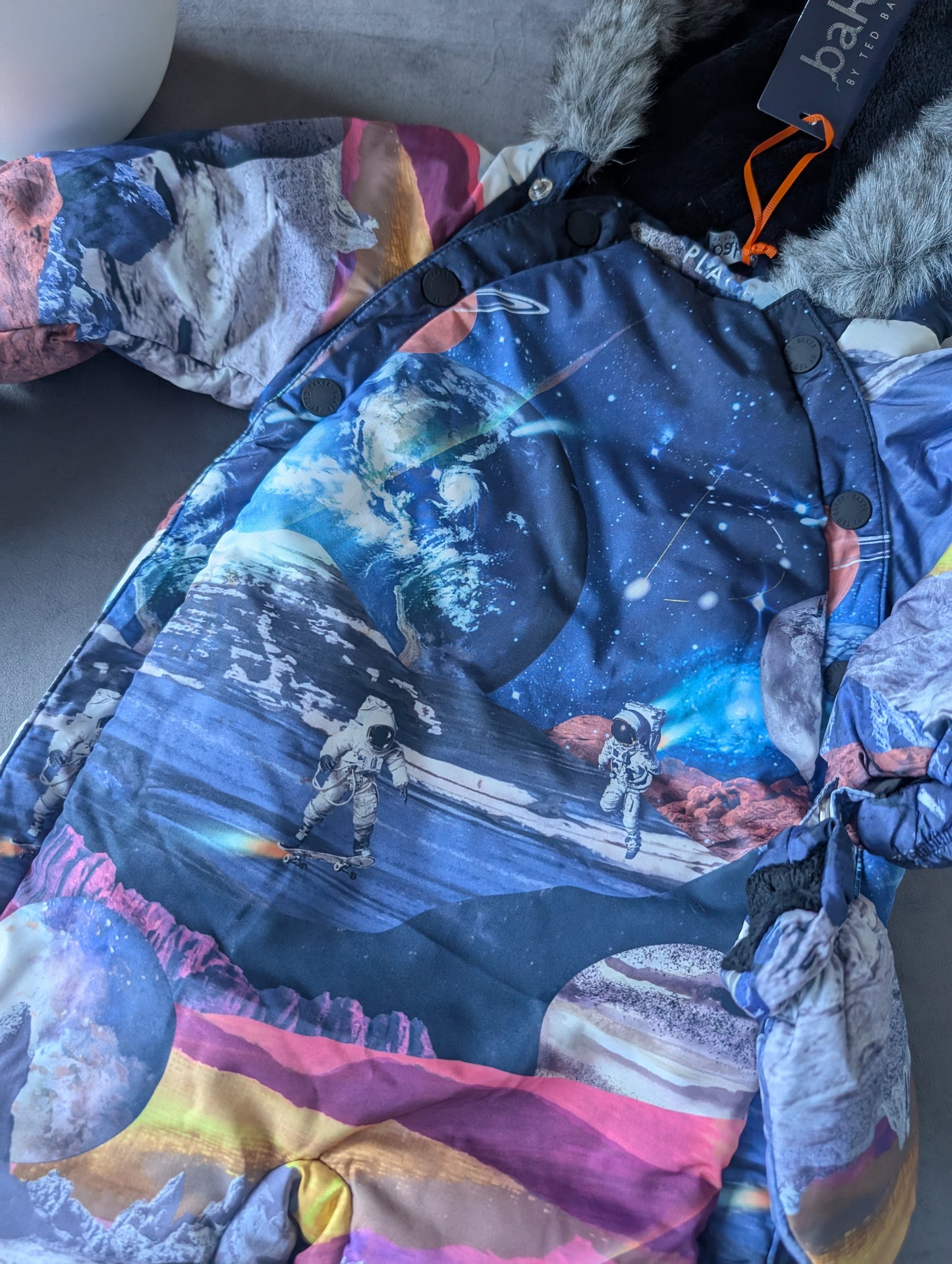 NEW BOYS TED BAKER SNOWSUIT AGE 3-6 MONTHS BNWT COST £45 SPACE Gift Astronaut