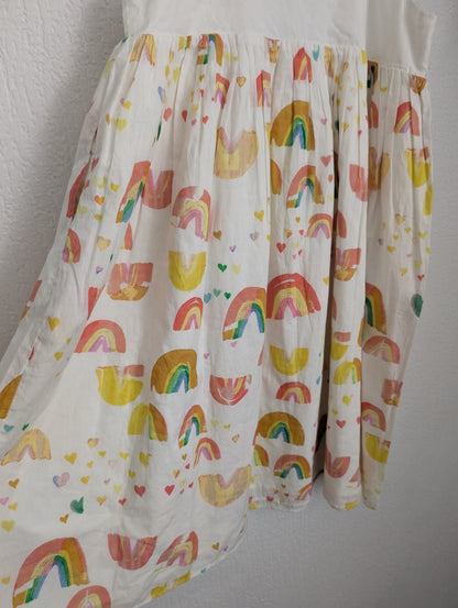 new Stella McCartney girls Dress Cotton Rainbows Summer occasion pretty 7-8yrs