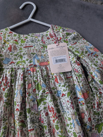 New Cute Beatrix Potter Cath Kidston Peter Rabbit Dress & Bloomers 3-6 m Gift